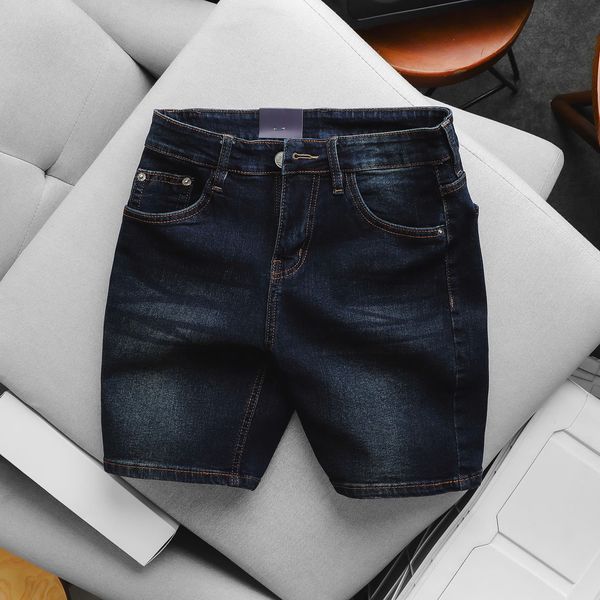 Dark Blue Denim Shorts