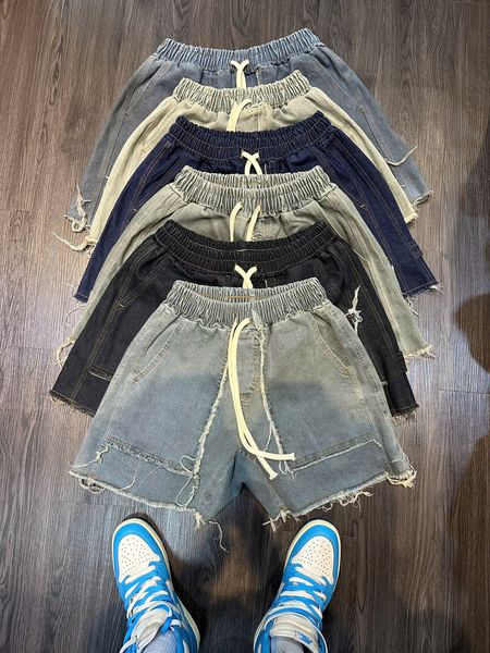 Frayed Denim Shorts