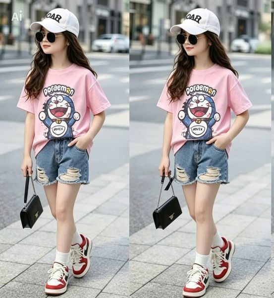 Pink Doraemon T-Shirt