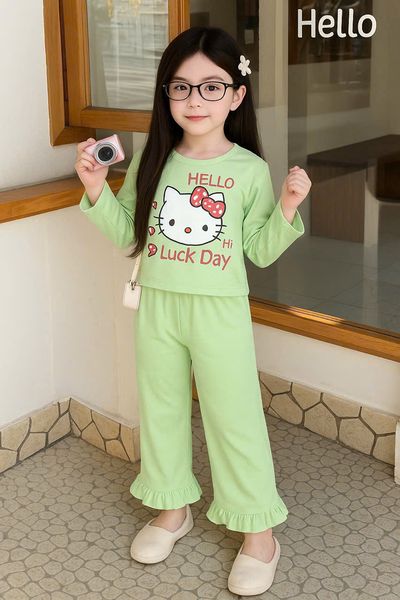 Green Hello Kitty Set