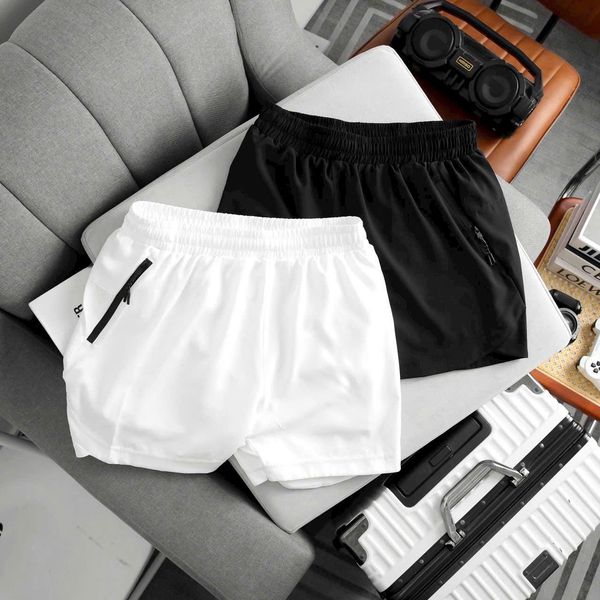 White and Black Shorts