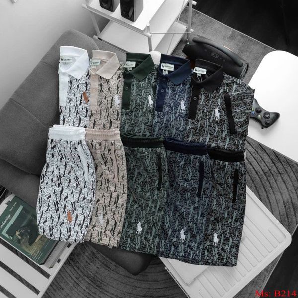 Patterned Polo Sets