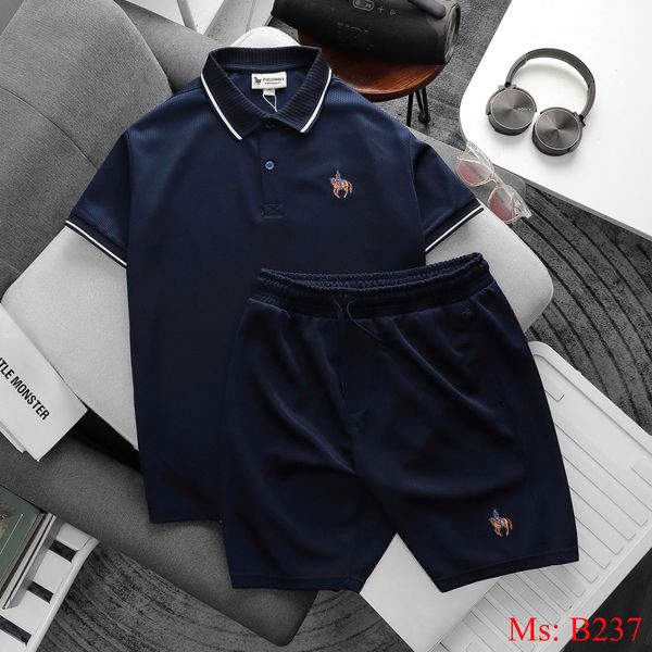Navy Blue Polo Set