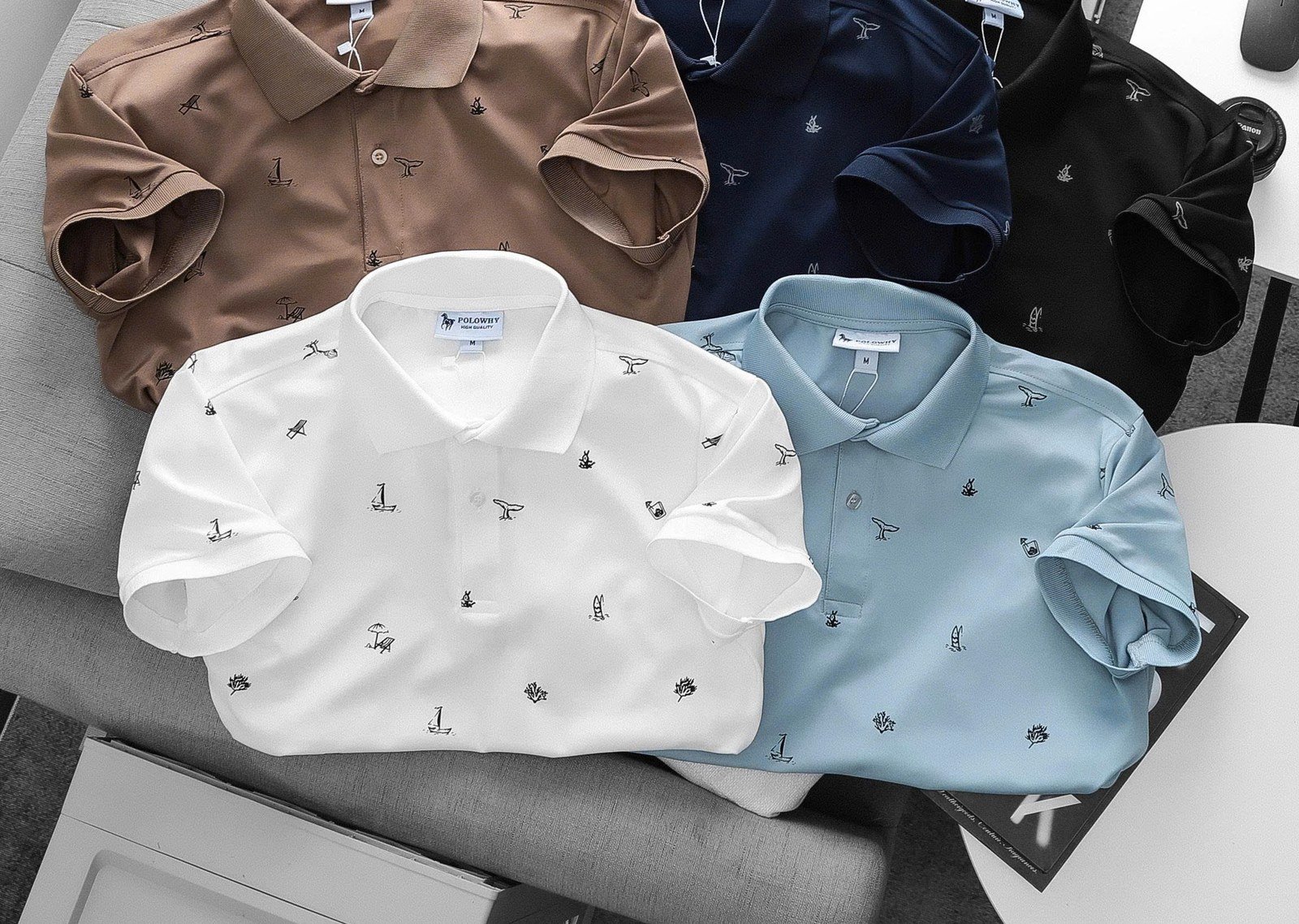 Polo &mdash; Poly Sailboat Print
