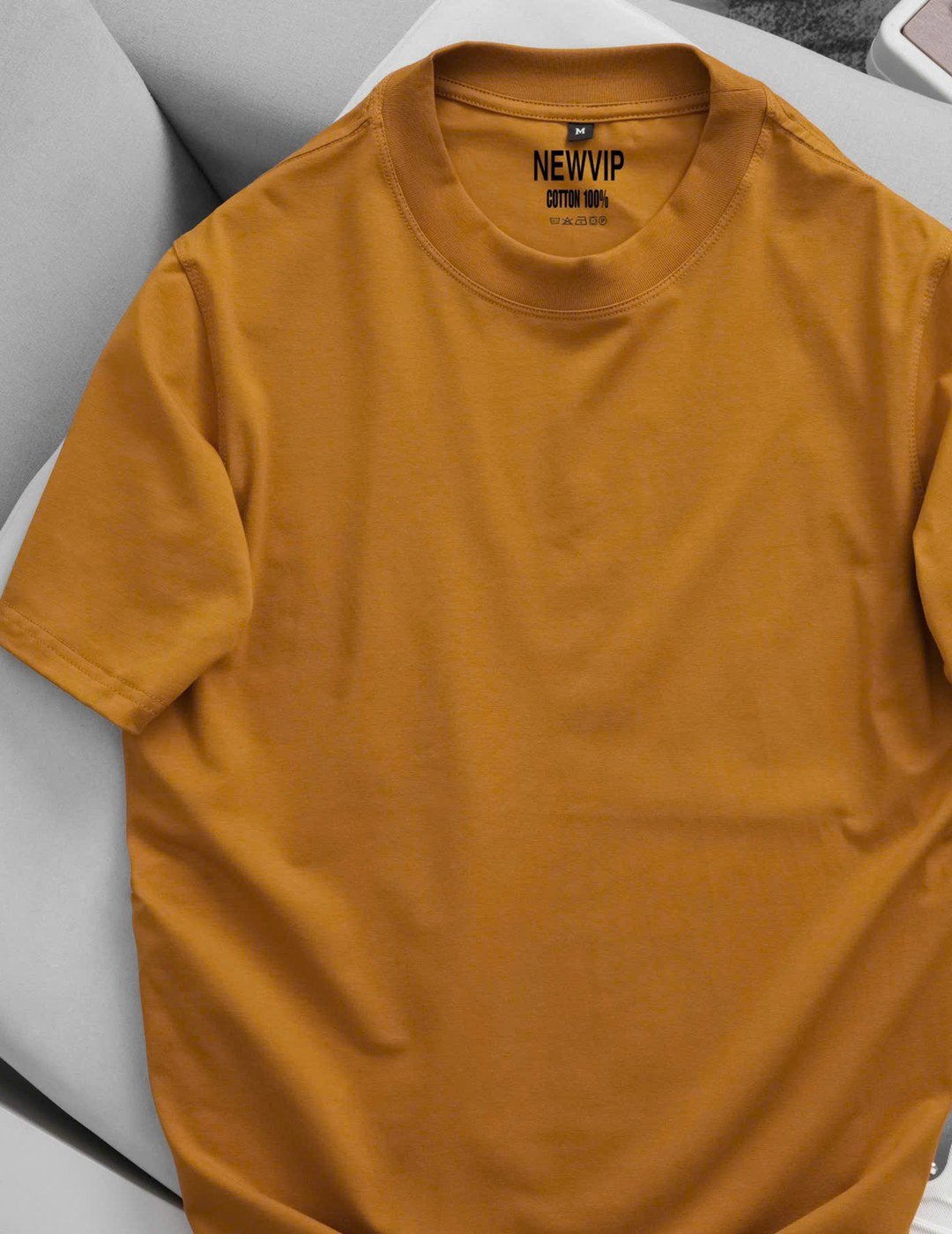 Cotton T-Shirt &mdash; Mustard